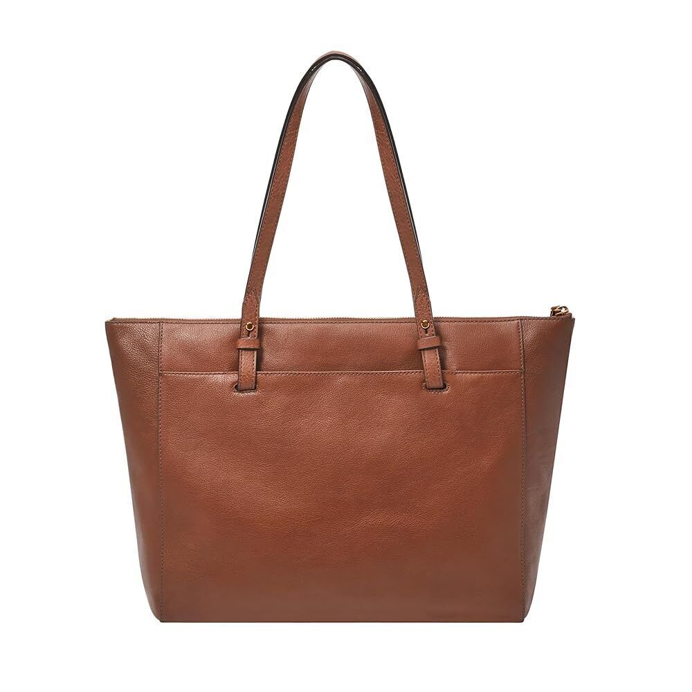 Fossil Women's Rachel Leather Tote Bag Medium Brown Handbag ZB7507200